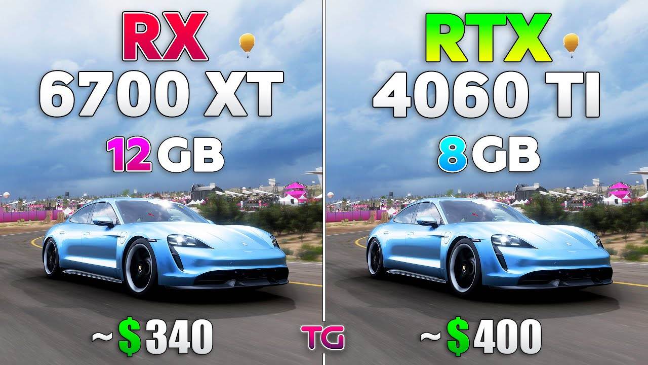 Тест видеокарт RTX 4060 Ti и RX 6700 XT в 10 играх с трассировкой лучей